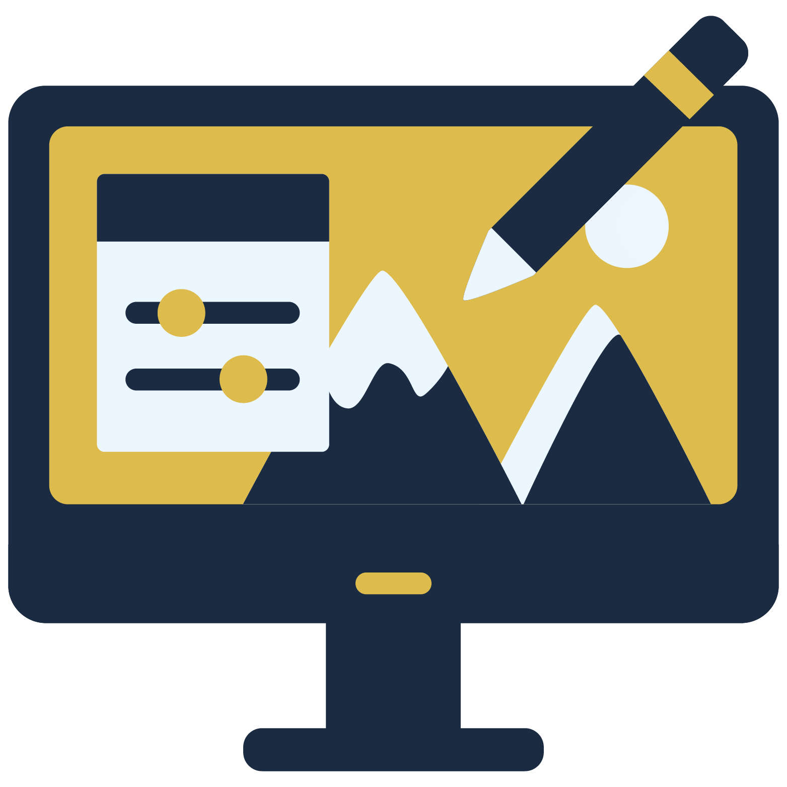 Custom sign graphic design icon