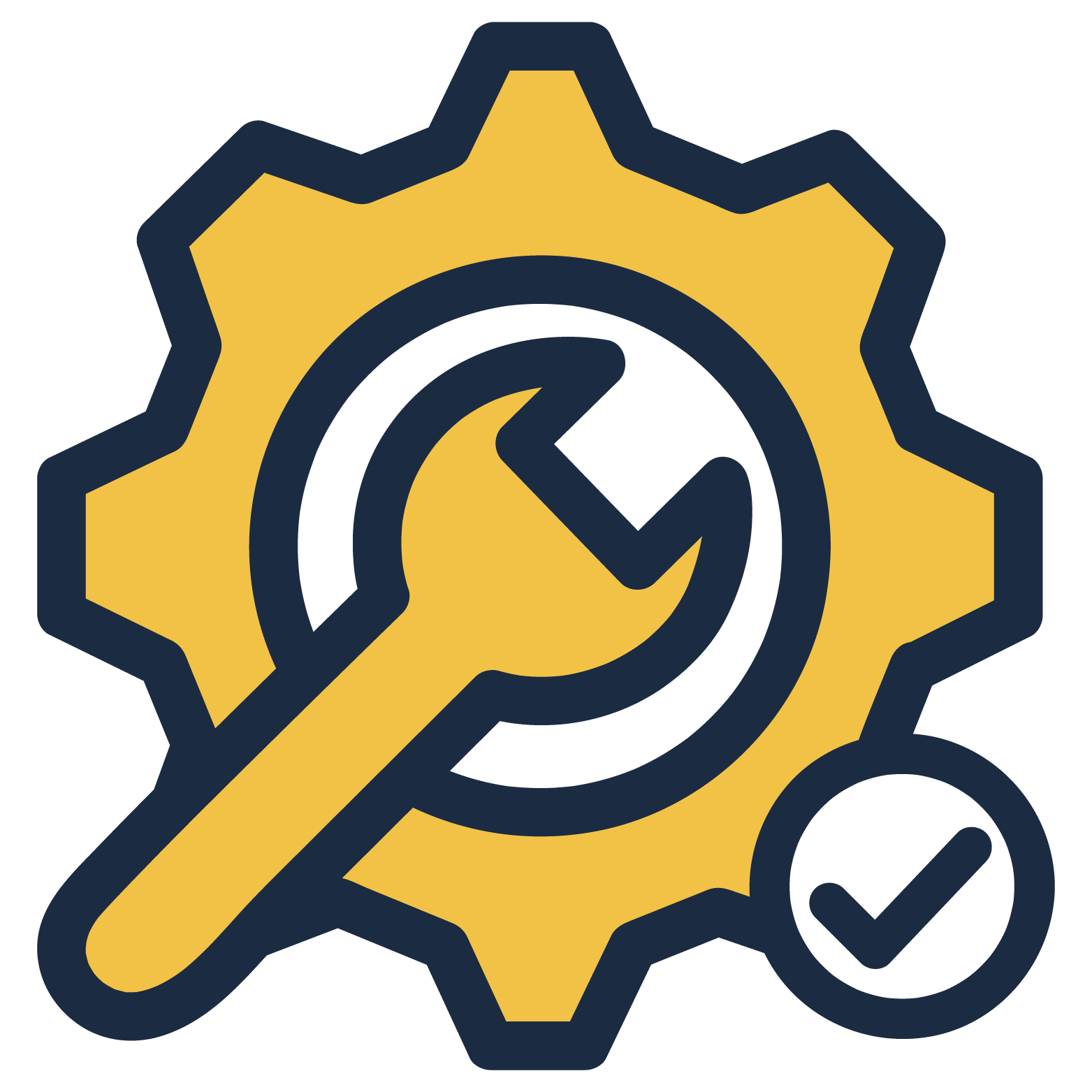Ongoing sign maintenance and support icon